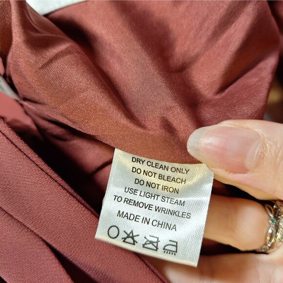 NWT $99 Azazie Hailey Dress, Size 4, Desert Rose Pink, Floor Length Sleeveless - Picture 10 of 11